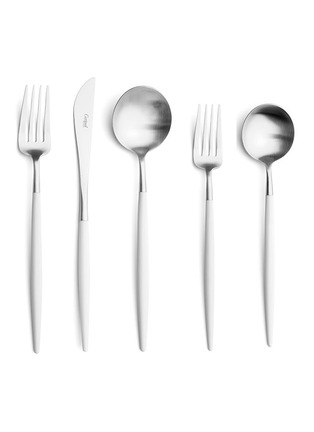 首图 –点击放大 - CUTIPOL - GOA拉丝哑光不锈钢餐具五件套－白色及银色