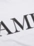  - AMIRI - 拼色须线围边logo纯棉T恤