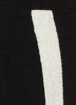 细节 - 点击放大 - CASABLANCA - Terry拼色侧条纹混莫代尔及羊毛休闲裤