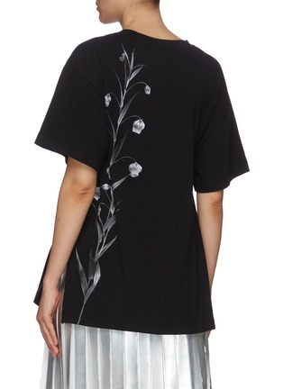 背面 - 点击放大 - VALENTINO GARAVANI - FLOWERSITY腰带花卉图案纯棉T恤