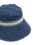 细节 - 点击放大 - LAURENCE & CHICO - 人造珍珠帽带混棉牛仔渔夫帽