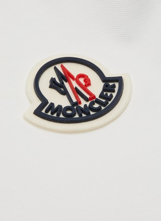  - MONCLER - Maglia logo点缀纯棉polo衫