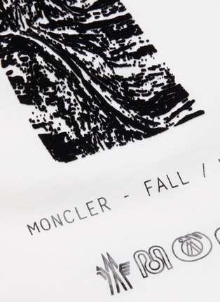  - MONCLER - Maglia品牌名称logo抽象图案纯棉T恤