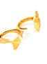 细节 - 点击放大 - OSCAR DE LA RENTA - 人造珍珠点缀银杏造型镀金金属双指戒指