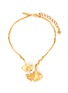 首图 - 点击放大 - OSCAR DE LA RENTA - 人造珍珠点缀银杏造型镀金金属吊坠项链