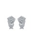 首图 - 点击放大 - SARAH ZHUANG - 可拆式钻石18K白金玫瑰蝴蝶造型吊坠耳环