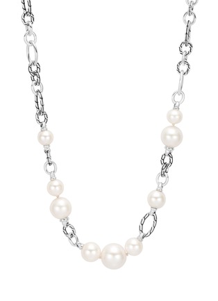 细节 - 点击放大 - JOHN HARDY - 'Classic Chain' freshwater pearl sterling silver necklace