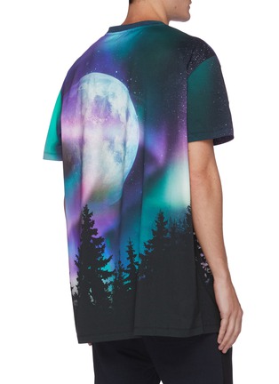 背面 - 点击放大 - BALMAIN - 品牌名称oversize月光森林图案纯棉T恤