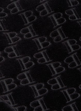  - BALMAIN - B字母几何提花混棉天鹅绒上衣