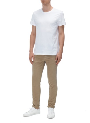 模特儿示范图 - 点击放大 - BALMAIN - 品牌名称纯棉T恤