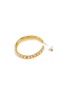 细节 - 点击放大 - KENNETH JAY LANE - 人造珍珠点缀圆环造型镀金金属耳环