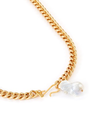 细节 - 点击放大 - KENNETH JAY LANE - 人造珍珠缀饰链条造型镀金金属项链