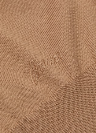 - BRIONI - Logo刺绣羊毛针织衫
