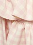 细节 - 点击放大 - SHUSHU/TONG - 拼色格纹层叠褶裥纯棉半裙