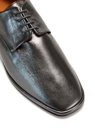 细节 - 点击放大 - CLERGERIE - ODYSSE系带金属感真皮平底鞋