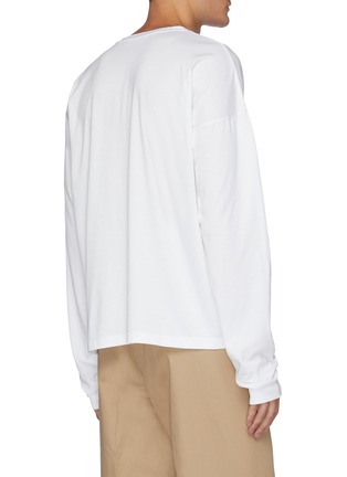 背面 - 点击放大 - MARNI - 品牌名称纯棉长袖T恤