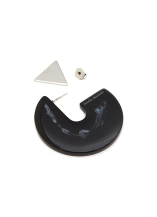 细节 - 点击放大 - ISABEL MARANT - BOUCLE D'OREILL金属缀饰几何造型树脂耳环