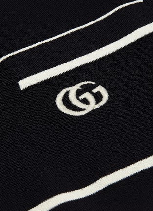 - GUCCI - GG logo条纹针织开衫