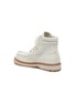  - JACQUEMUS - Les chaussures Garrigue条纹纹理绒面真皮短靴