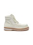 首图 - 点击放大 - JACQUEMUS - Les chaussures Garrigue条纹纹理绒面真皮短靴