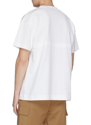 背面 - 点击放大 - JACQUEMUS - 品牌名称线条落肩袖纯棉T恤