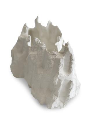细节 –点击放大 - SIMON KIDD - FISSURE #3限量版几何造型雕塑－白色