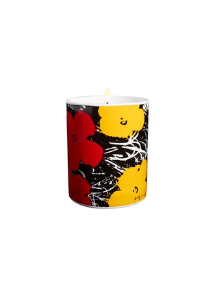 首图 –点击放大 - LIGNE BLANCHE - FLOWERS拼色花卉图案香氛蜡烛140g－黄色及红色