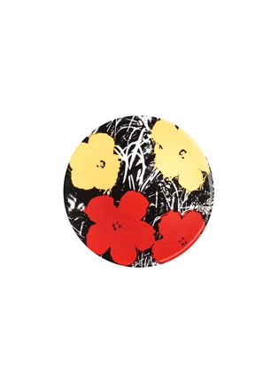 首图 –点击放大 - LIGNE BLANCHE - FLOWERS拼色花卉图案利摩日瓷盘－黄色及红色