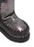 细节 - 点击放大 - MOU - ESKIMO幼儿款编织围边金属感绵羊皮短靴