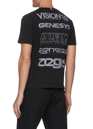 背面 - 点击放大 - MC Q - GENESIS II英文字几何图案纯棉T恤