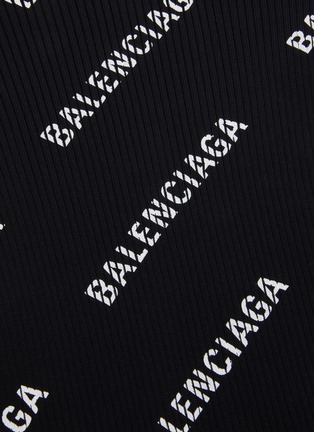  - BALENCIAGA - 斜logo罗纹针织衫