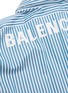  - BALENCIAGA - Logo拼色条纹纯棉衬衫