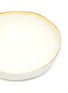 细节 –点击放大 - PETERSHAM NURSERIES - 金色围边陶瓷碗－白色及金色（30cm）