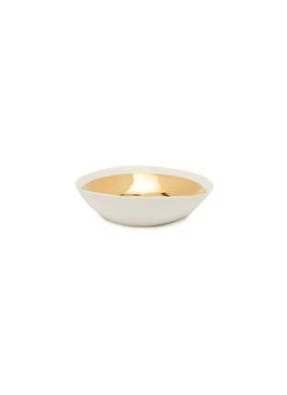 首图 –点击放大 - PETERSHAM NURSERIES - 拼色陶瓷碗－白色及金色（20cm）