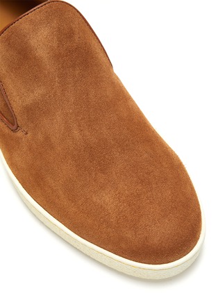 细节 - 点击放大 - JOHN LOBB - HAVEN绒面真皮便鞋