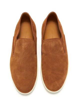 模特儿示范图 - 点击放大 - JOHN LOBB - HAVEN绒面真皮便鞋