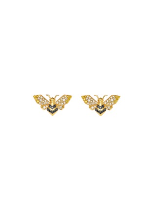 首图 - 点击放大 - SARAH ZHUANG - 钻石18K金蜜蜂造型耳钉
