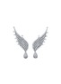 首图 - 点击放大 - SARAH ZHUANG - 钻石18K白金翅膀造型耳环
