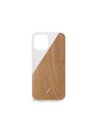 首图 - 点击放大 - NATIVE UNION - CLIC WOODEN核桃木及橡木手机壳（白色）－ iPhone 12