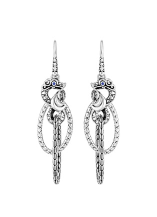 首图 - 点击放大 - JOHN HARDY - Legends Naga' sapphire sterling silver earrings