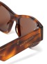 细节 - 点击放大 - BALENCIAGA - logo玳瑁纹板材太阳眼镜
