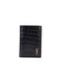 首图 - 点击放大 - SAINT LAURENT - 品牌标志鳄鱼纹真皮折叠钱包