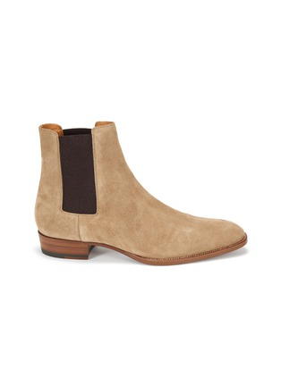 首图 - 点击放大 - SAINT LAURENT - WYATT绒面小牛皮切尔西靴