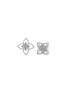 首图 - 点击放大 - ROBERTO COIN - Princess Flower钻石红宝石18k白金镂空花卉耳环
