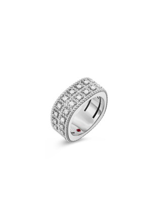 首图 - 点击放大 - ROBERTO COIN - Roman Barocco钻石红宝石18k白金扭结戒指
