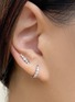 细节 –点击放大 - GENTLE DIAMONDS - CELIA培育钻石9k白金圆环单只耳环