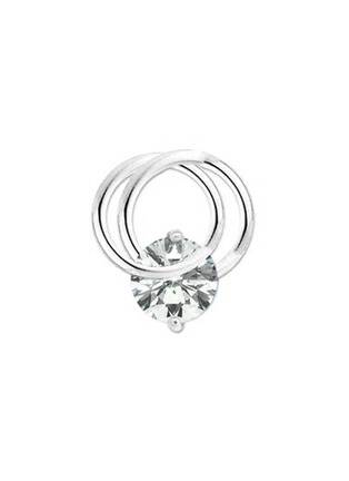 首图 - 点击放大 - GENTLE DIAMONDS - CRESSIDA培育钻石9k白金单只耳环