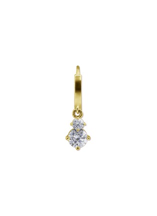 首图 - 点击放大 - GENTLE DIAMONDS - Larissa培育钻石9k金圆环吊坠单只耳环