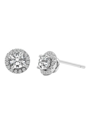 首图 –点击放大 - GENTLE DIAMONDS - Cory' lab grown diamond 18k white gold stud earrings