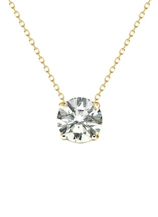 首图 - 点击放大 - GENTLE DIAMONDS - 'Four Prong' lab grown diamond 18k gold necklace